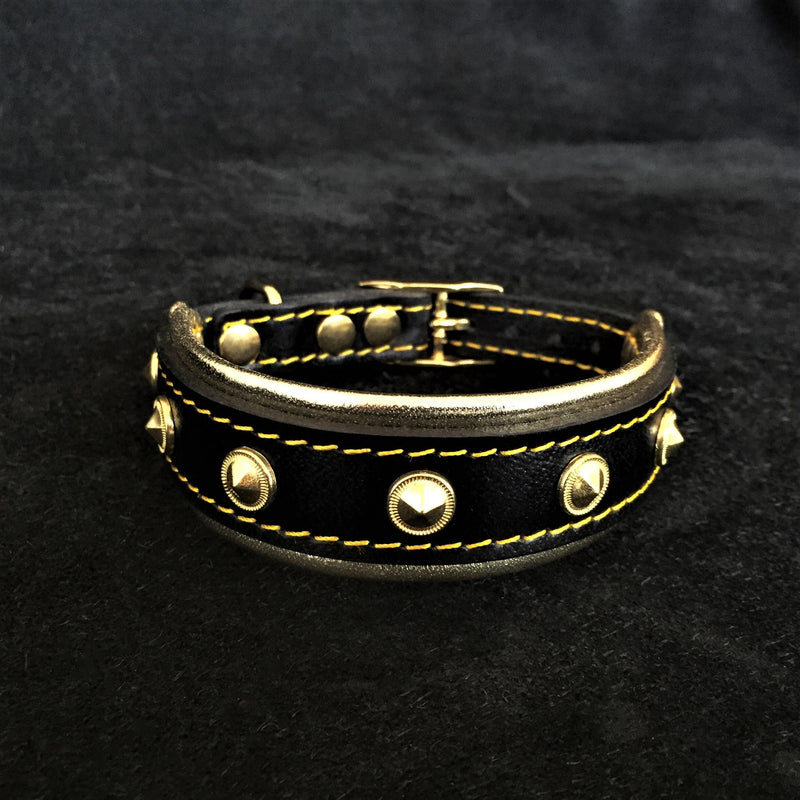 Bestia Dog Gear Genuine Leather Dog Collar 