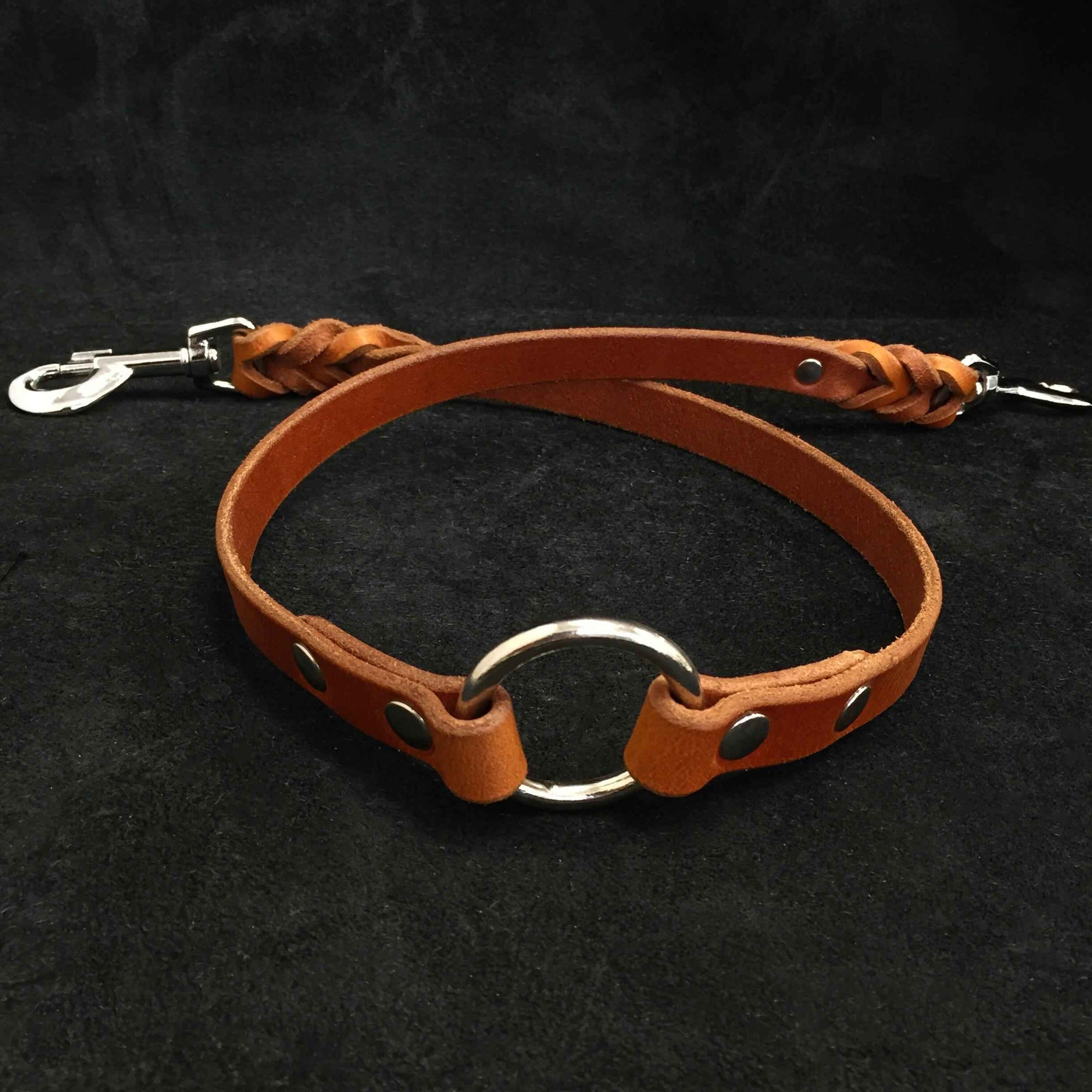 Bestia Heavy Leather Dog Coupler Leash