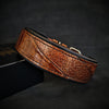 Bestia Dog Gear Genuine Leather Dog Collar - Brown