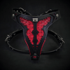Bestia Dog Gear Genuine Leather Dog Harness - Red