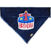Blue First Birthday Denim Bandana