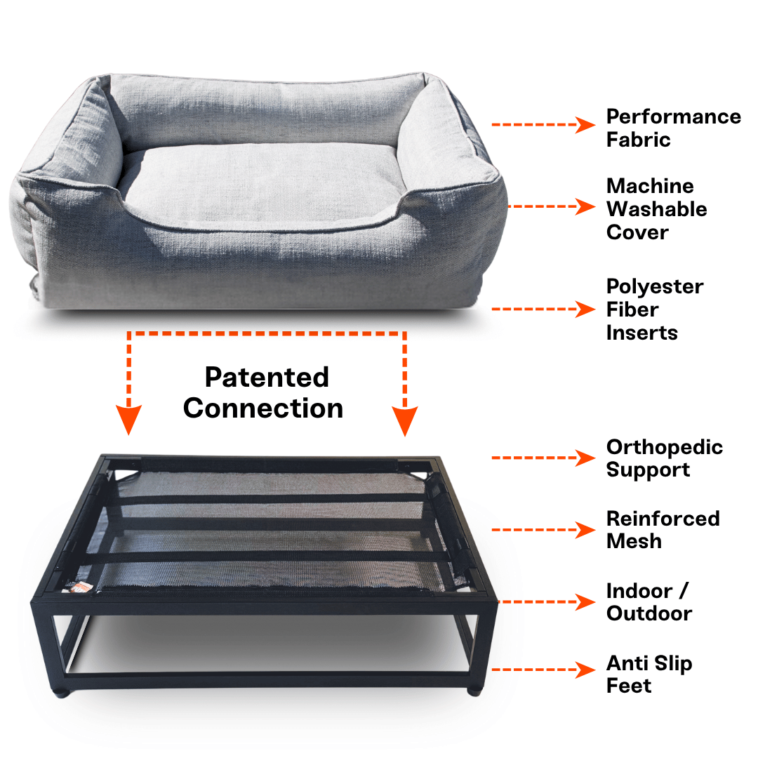 The FUZI Elevated Dog Bed