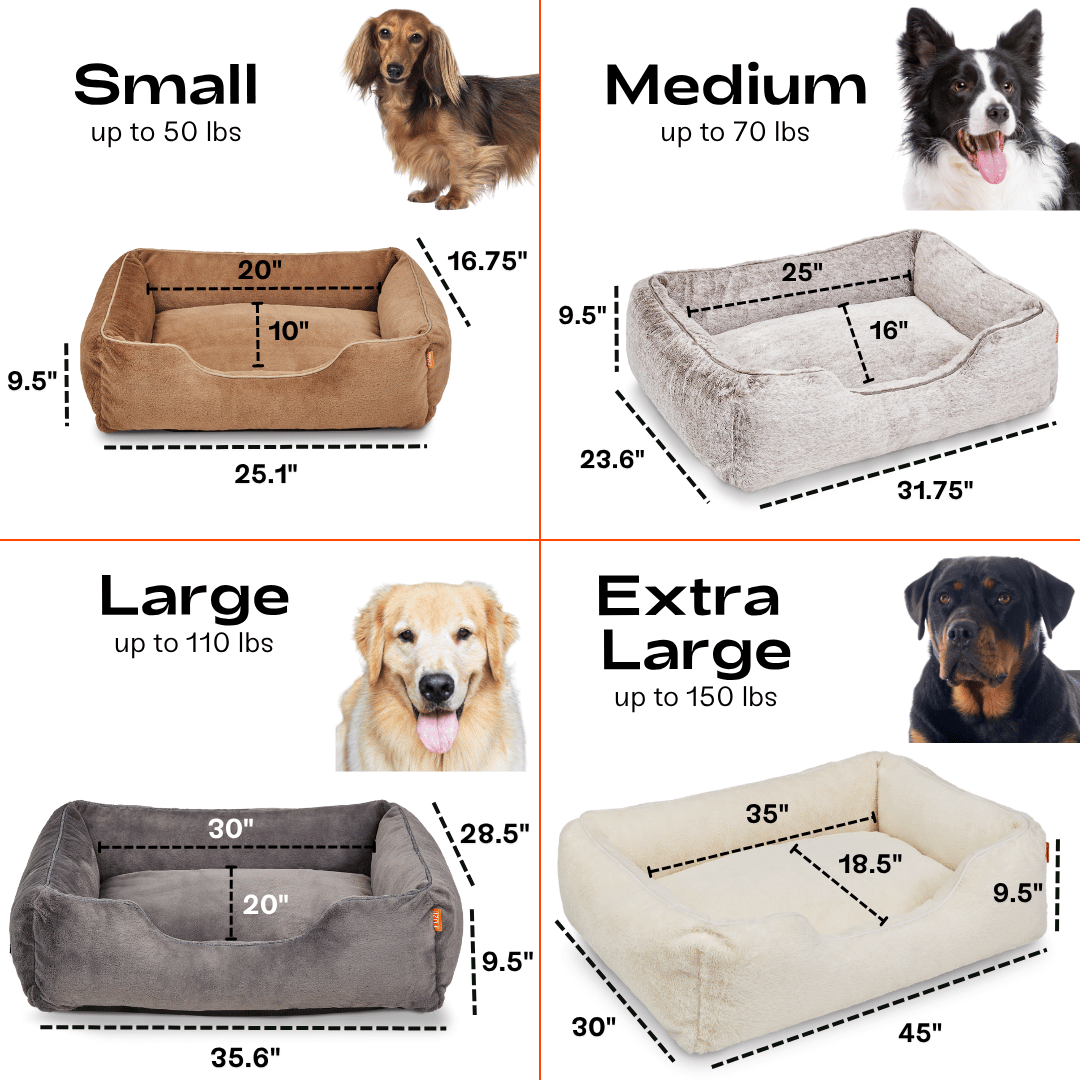 Sammy Dog Bed Cover in Mist Blue performance fabric, angled view