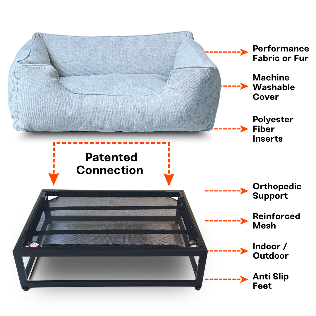 The FÜZI Elevated Dog Bed | HT Animal Supply