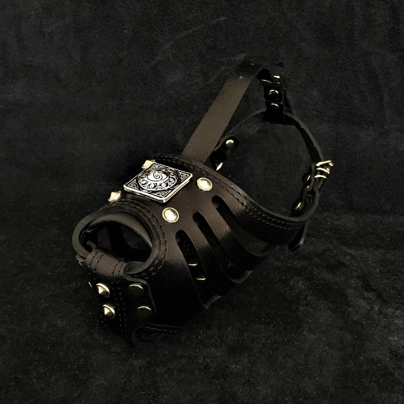 Bestia Dog Gear Eros Basket Muzzle All Black Black pet supplies
