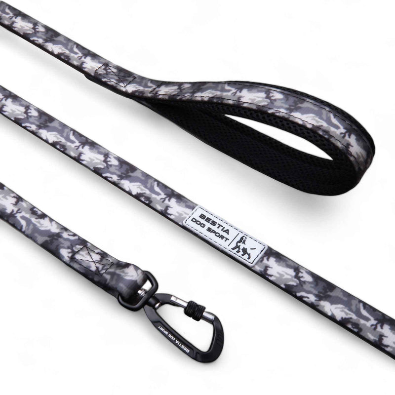 Bestia Dog Sport Tactical Grey Camo Dog Leash