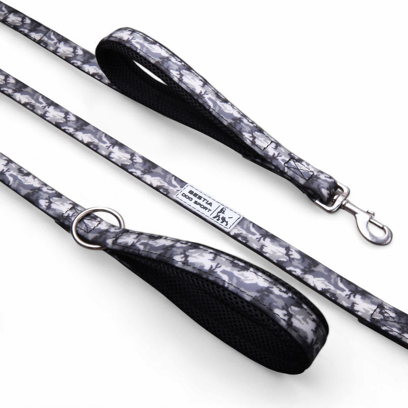 Bestia Dog Gear Padded Dog Leash - Grey 