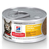 Hills Science Diet Adult Urinary & Hairball Control Canned Cat Food, Savory Chicken