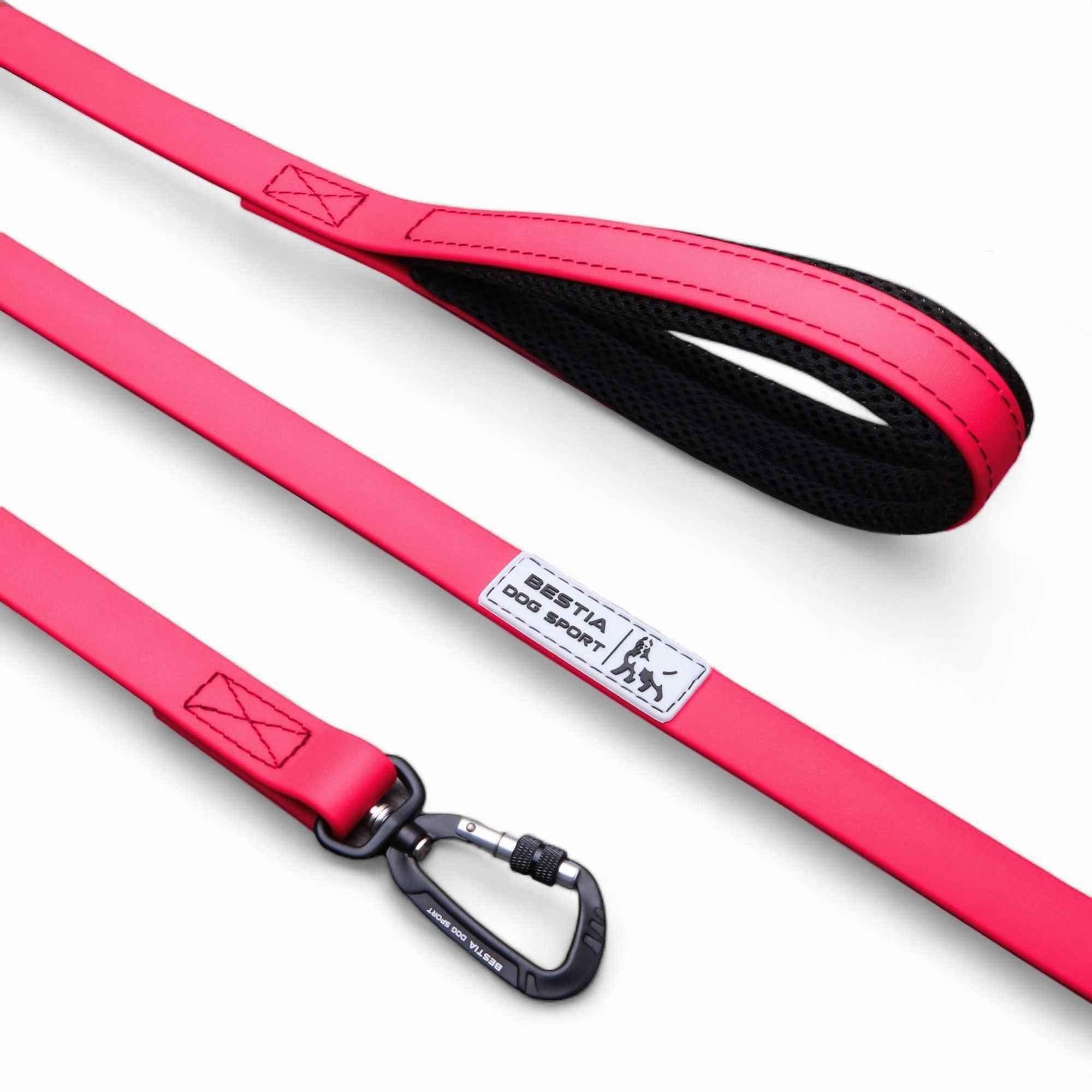 Bestia Dog Sport Tactical Neon Pink Dog Leash