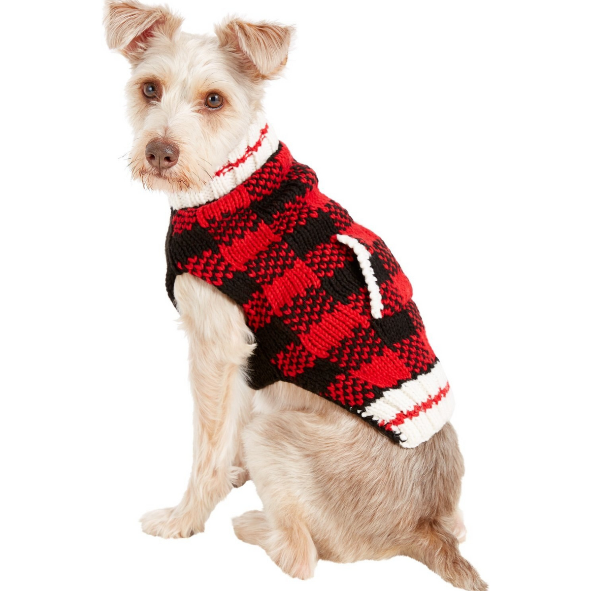 Chilly Dog Buffalo Plaid Wool Dog Sweater