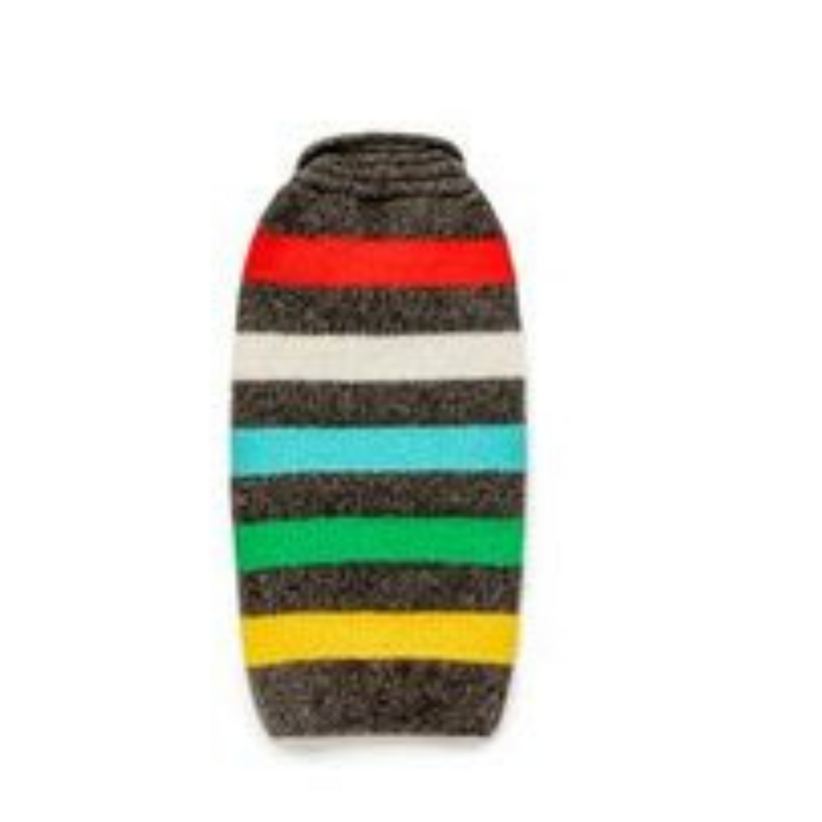 Chilly Dog Hand Knit Charcoal Stripe Wool Wool Hat