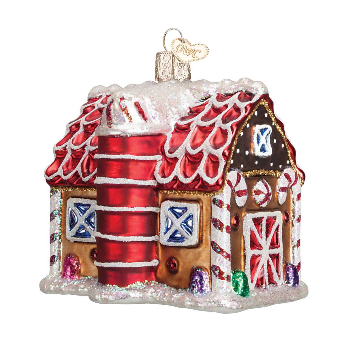 Old World Christmas: Gingerbread Barn Christmas Ornament