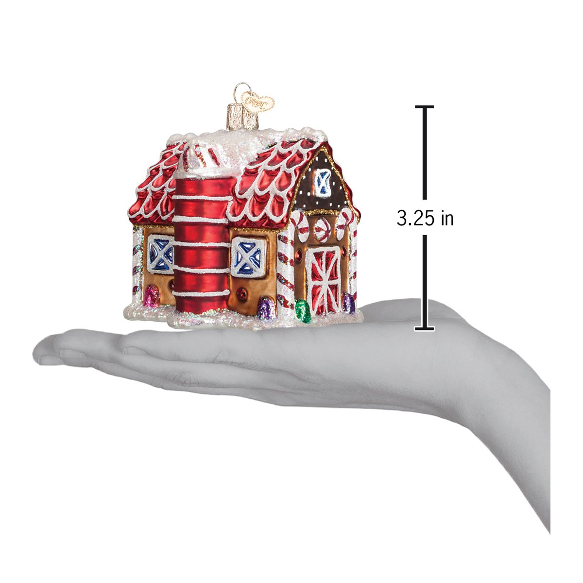 Old World Christmas: Gingerbread Barn Christmas Ornament