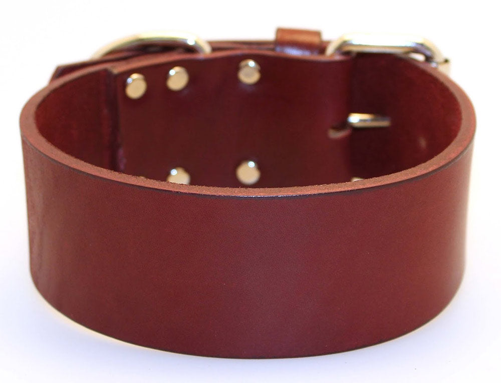 2" Latigo 1-Ply Leather Collars