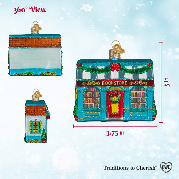 Old World Christmas: Bookstore Christmas Ornament