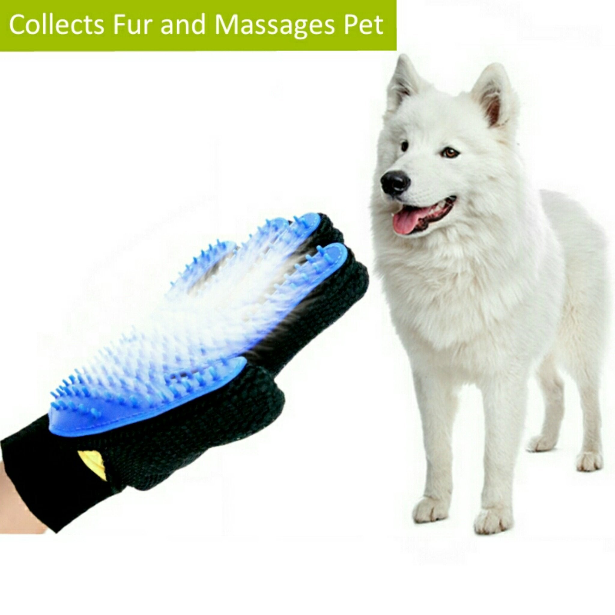 Mr. Peanuts 2 Pak HanD 259 Silicone Pins Pet Grooming Gloves