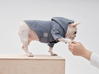 Tribeca Adjustable Velcro Raincoat-Light Blue