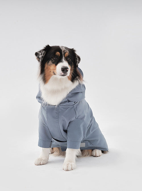 Tribeca Adjustable Velcro Raincoat-Light Blue