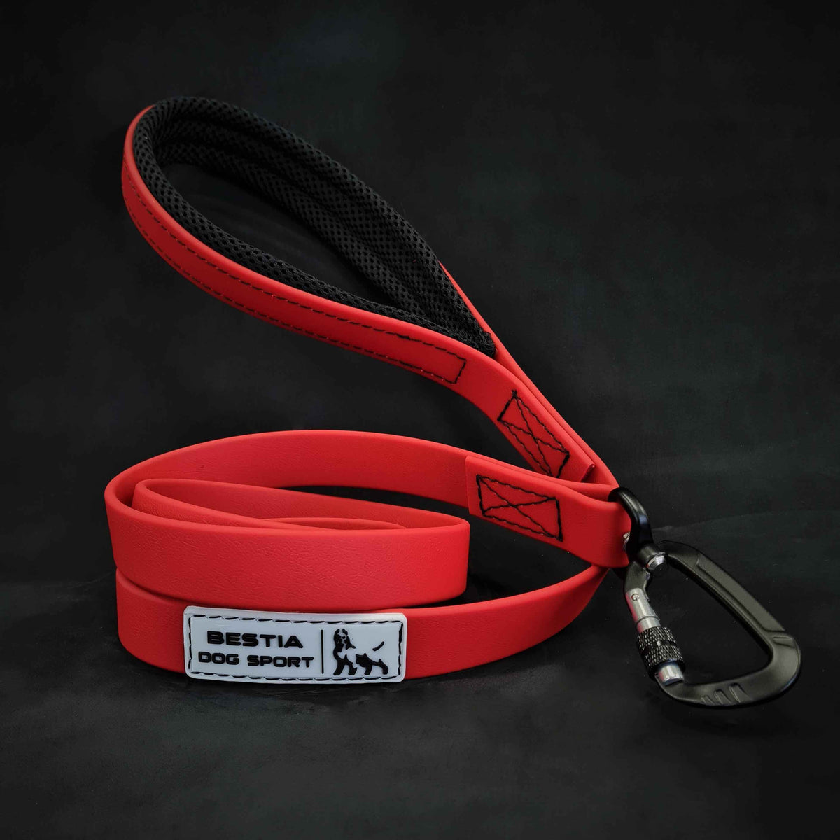 Bestia Dog Sport Tactical Red Dog Leash
