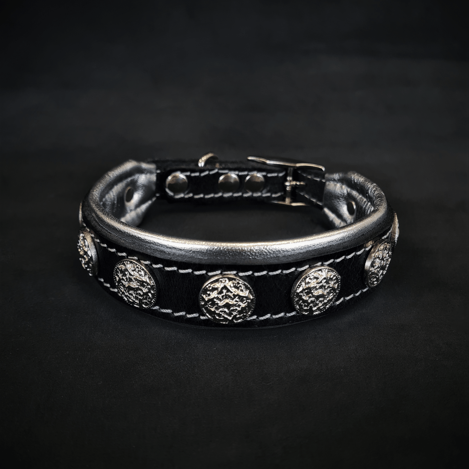 Bestia Heki Leather Dog Collar