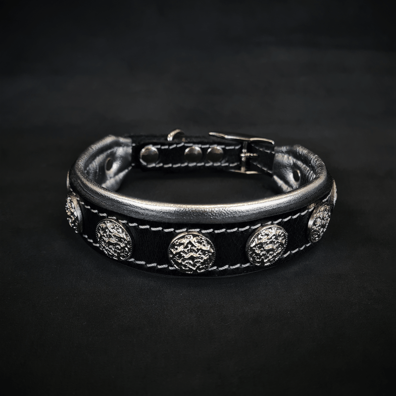 Bestia Dog Gear The "Heki" collar Genuine Leather pet supplies