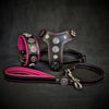 Bestia Dog Gear Genuine Leather Dog Collar - Pink
