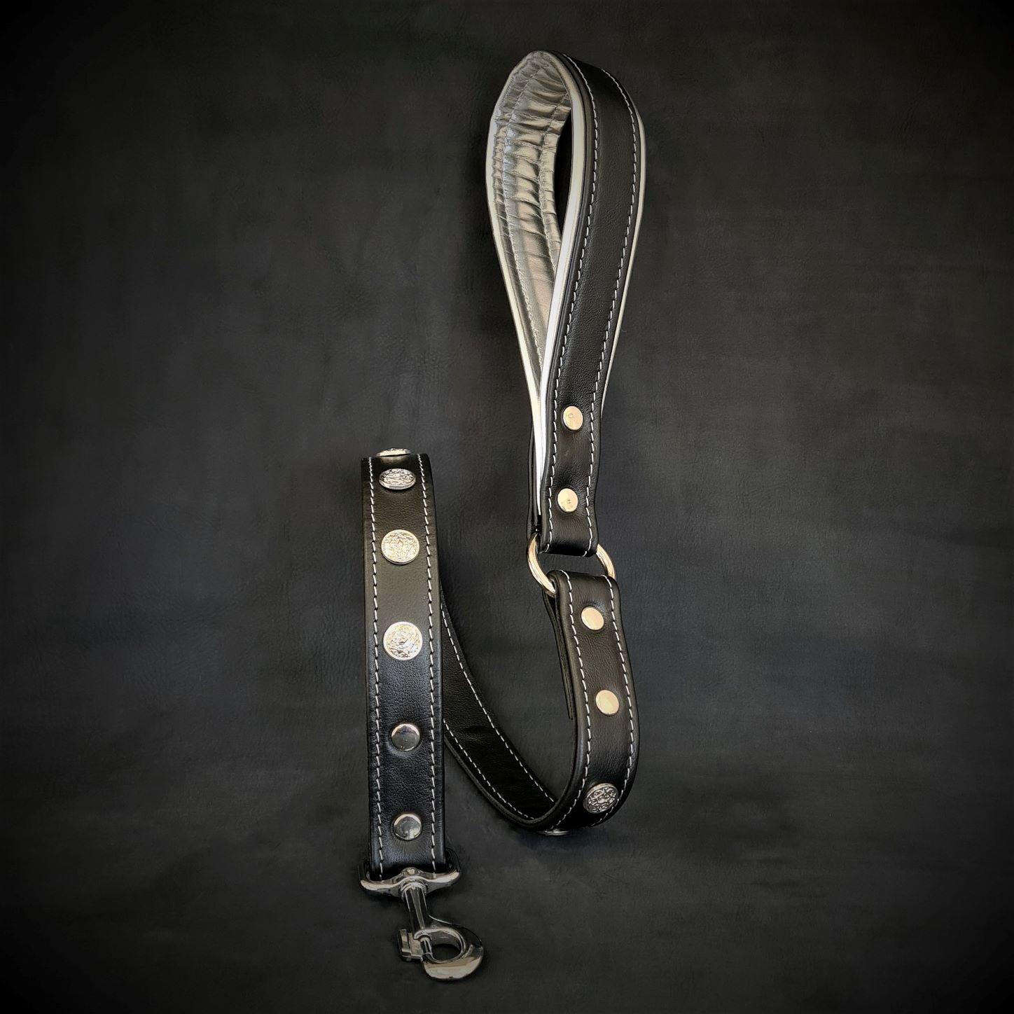 Bestia Dog Gear Genuine Leather Dog Collar 