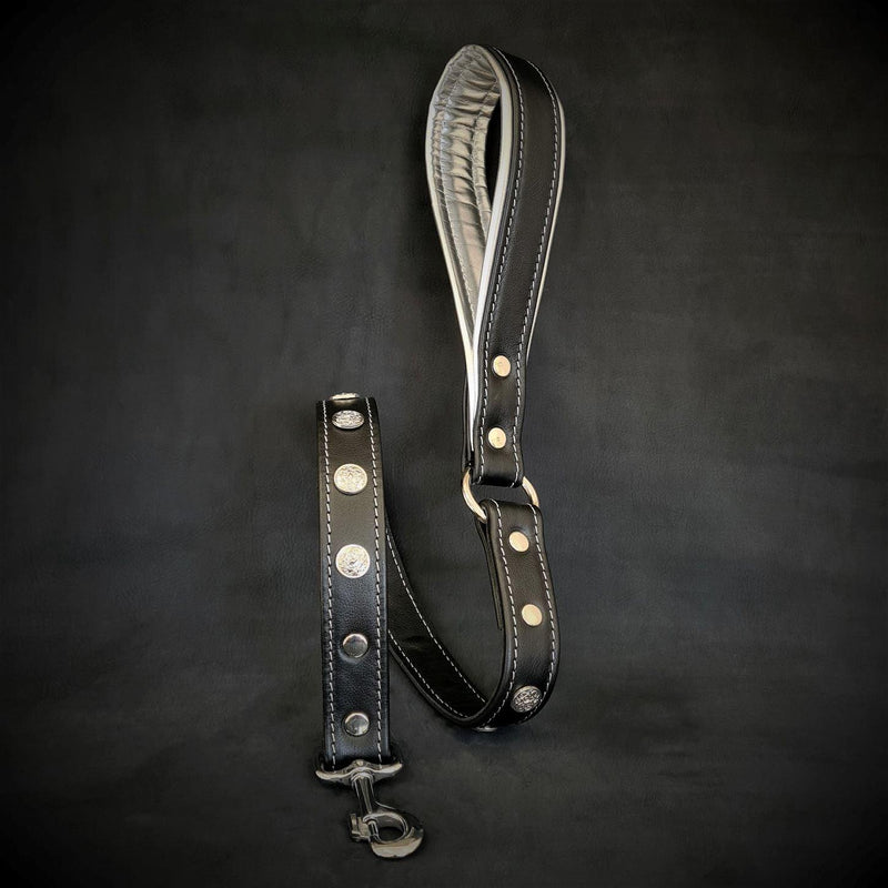 Bestia Dog Gear Genuine Leather Dog Collar 