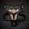 Bestia Dog Gear Genuine Leather Dog Harness - Silver