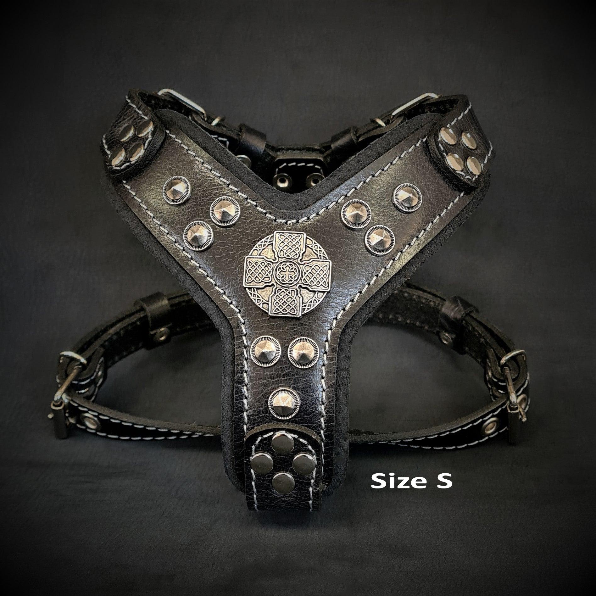 The Maximus harness black & silver Small to Medium Size