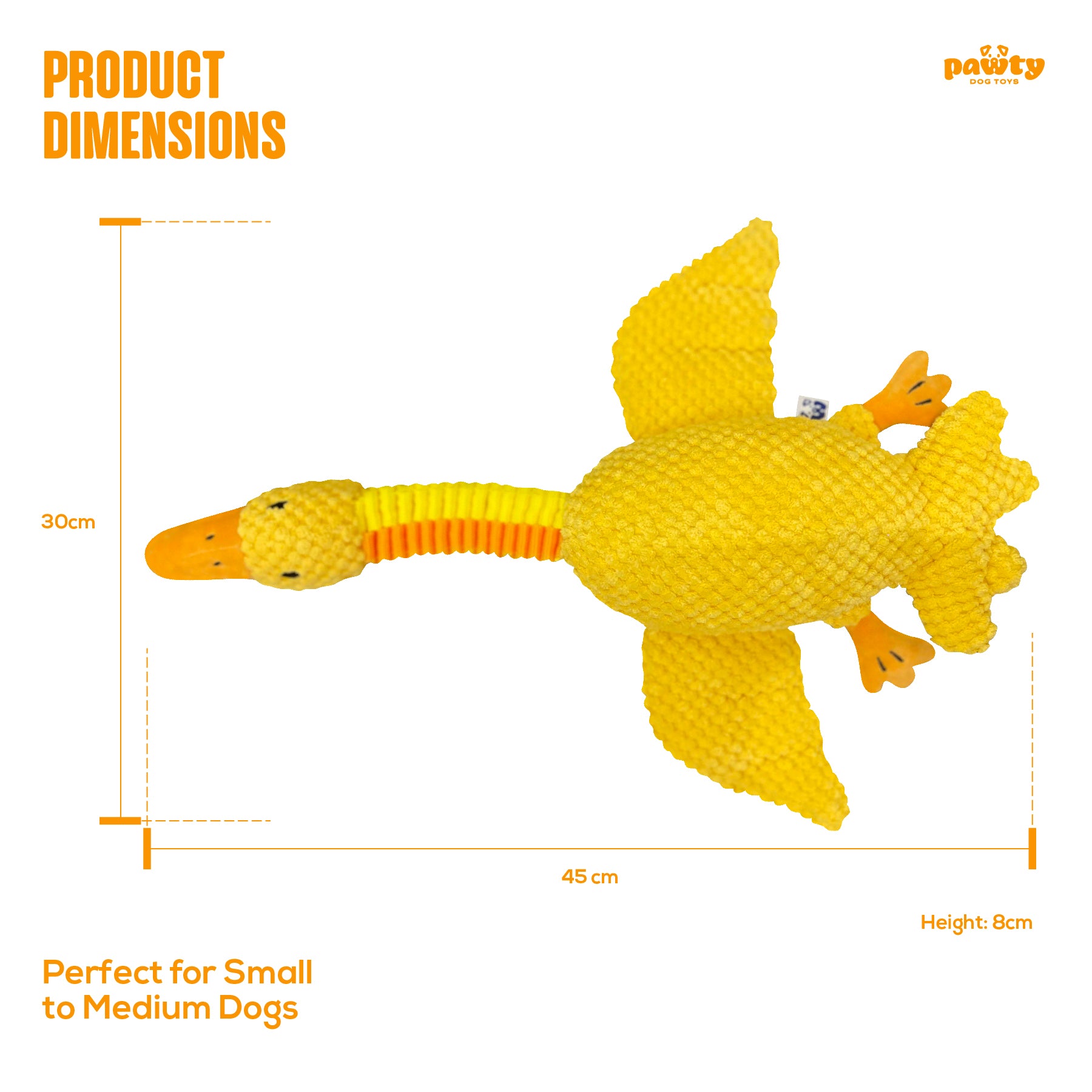 DUCK NECK INTERACTIVE DOG TOY