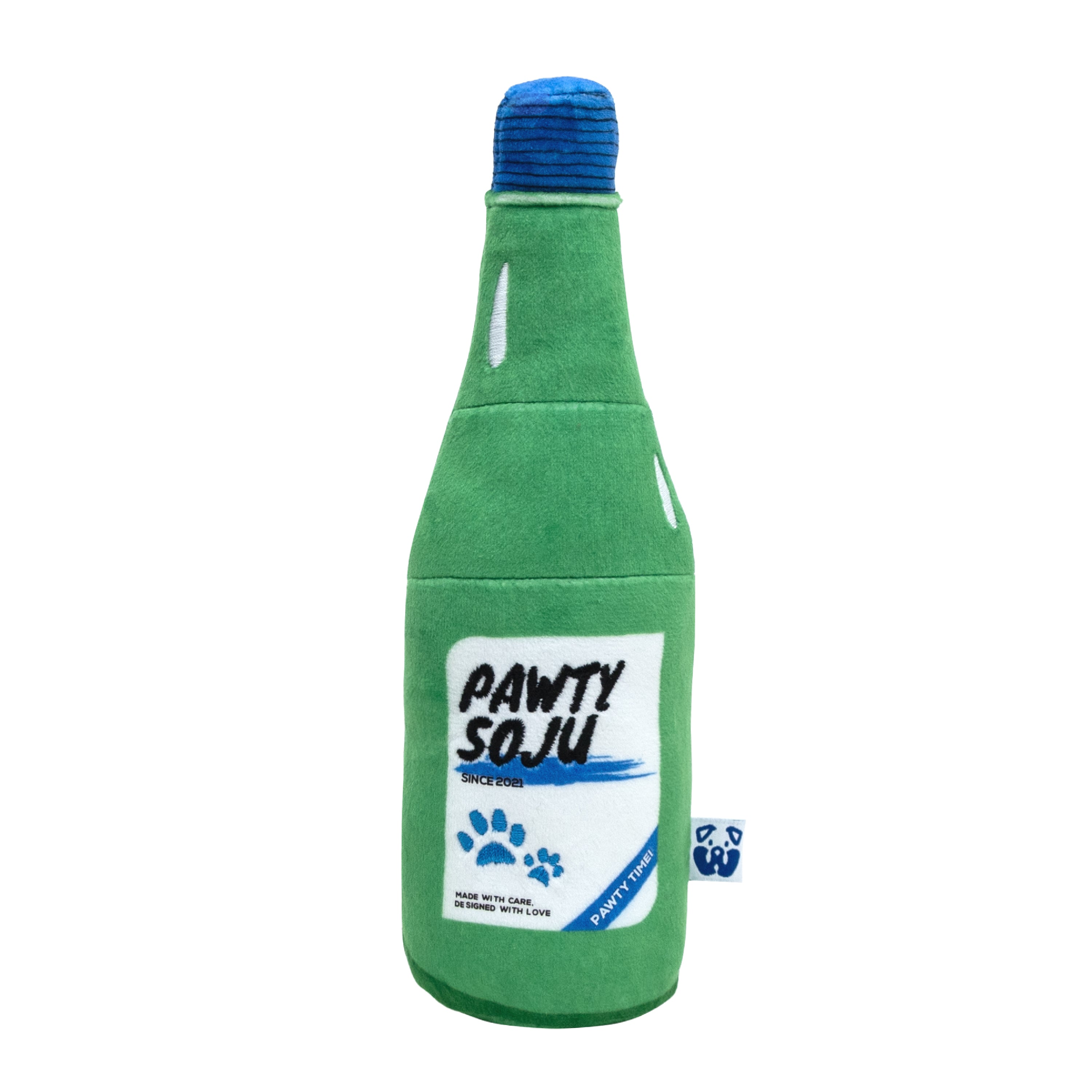 Pet Toy: SOJU BOTTLE PLUSH DOG TOY