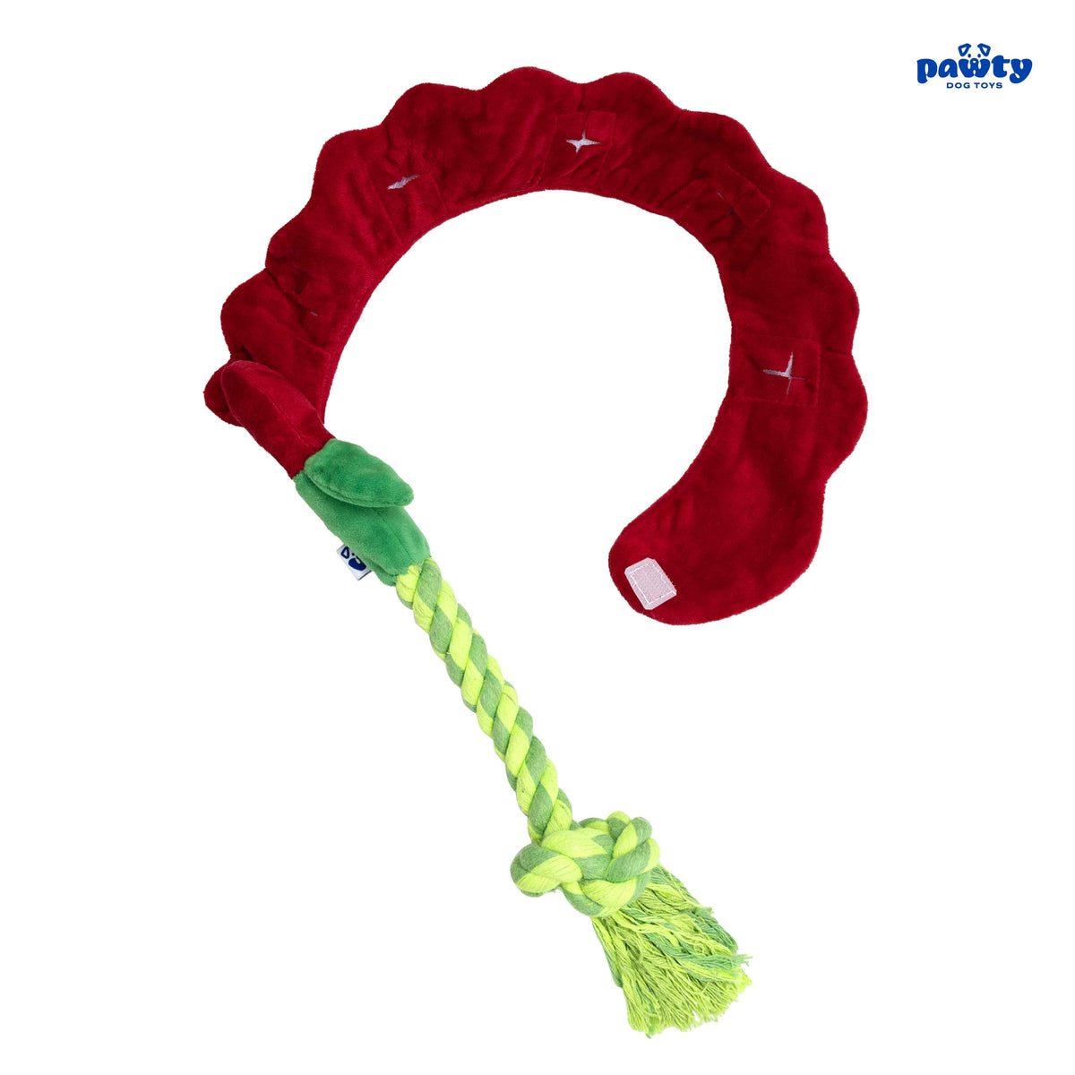 Pawty Rose Tug and Treat Snuffle Dog Toy