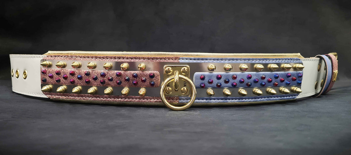 Bestia Candy Leather Dog Collar