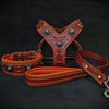 Bestia Dog Gear Genuine Leather Dog Collar - Brown