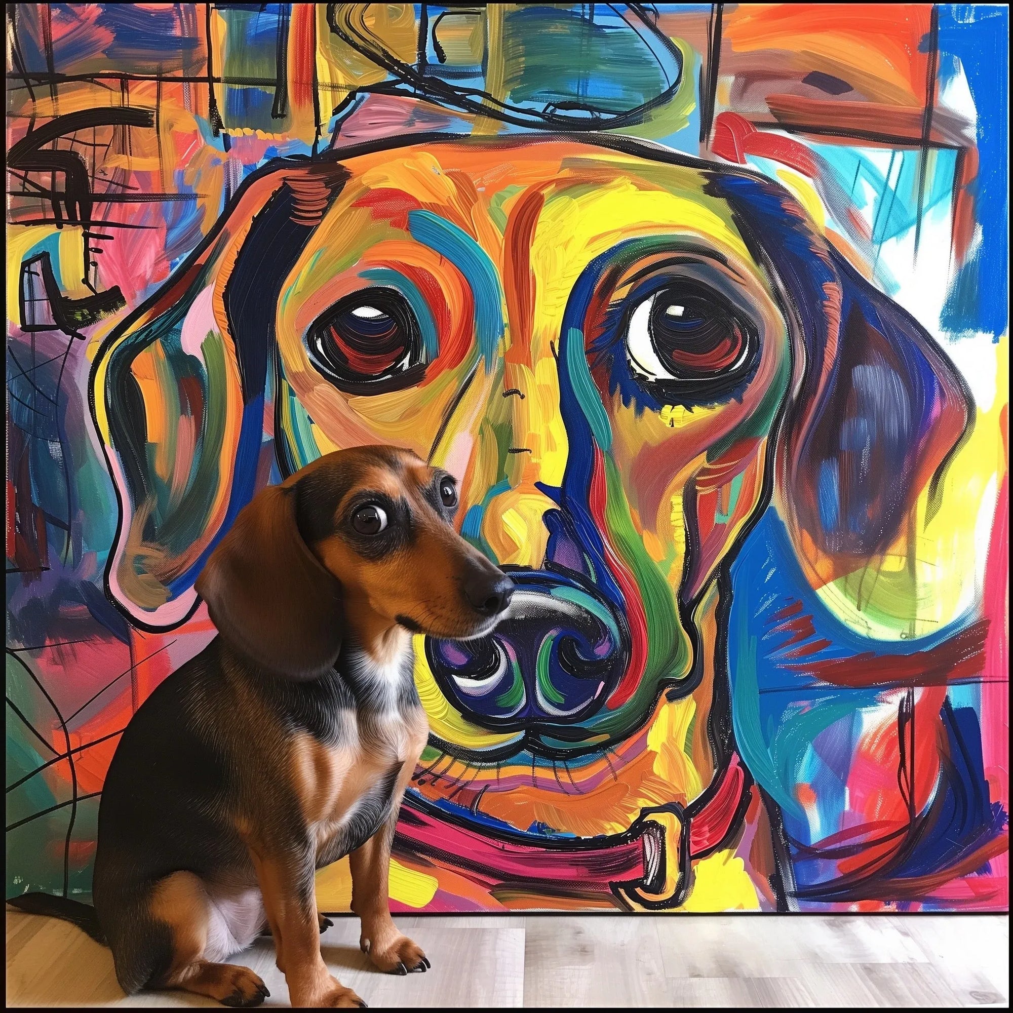 Color Field Texture Portrait
