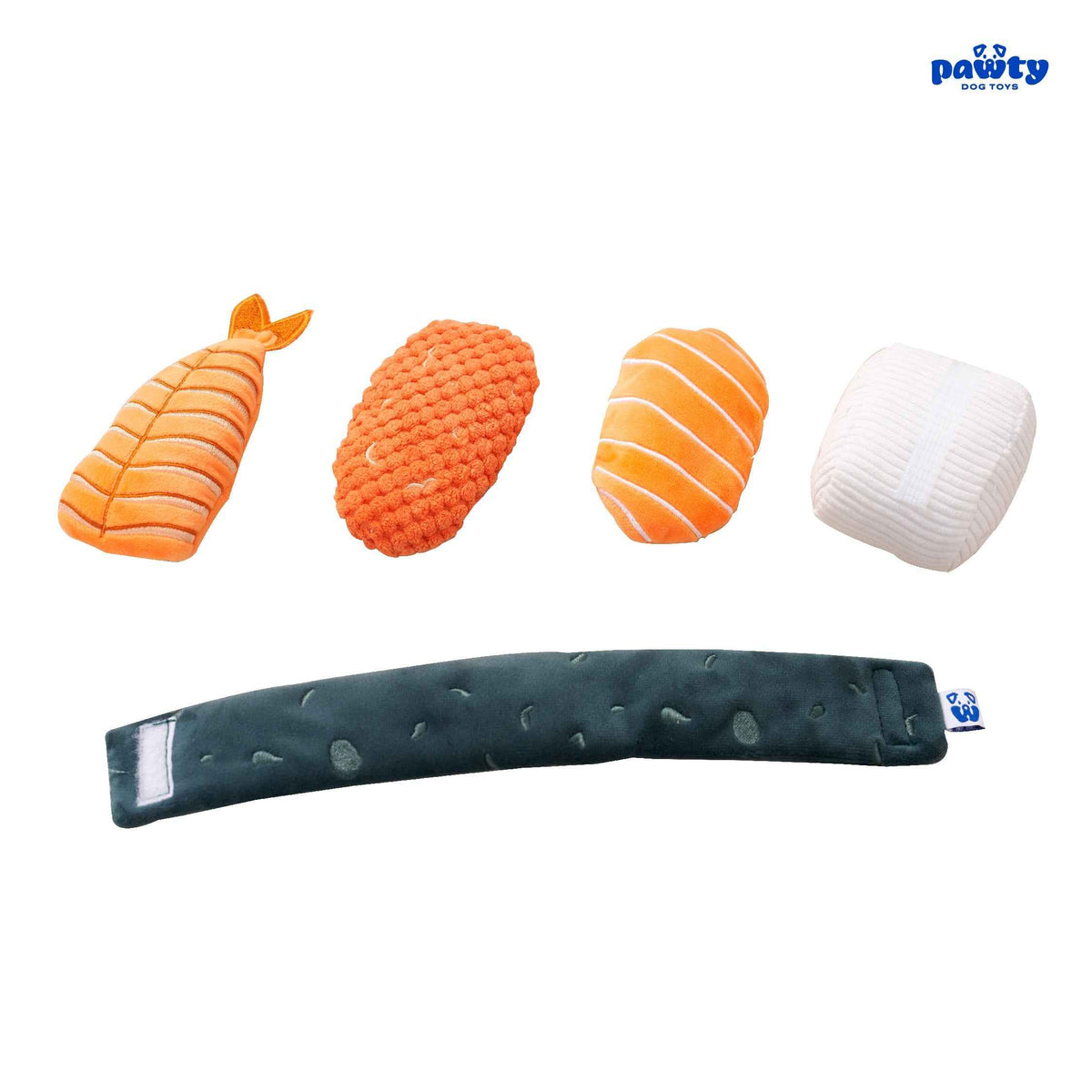Pawty Sushi Set Plush Dog Toy
