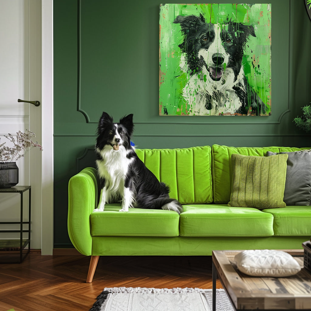 Bubble Graffiti Art Canvas Color Optional Texture Portrait
