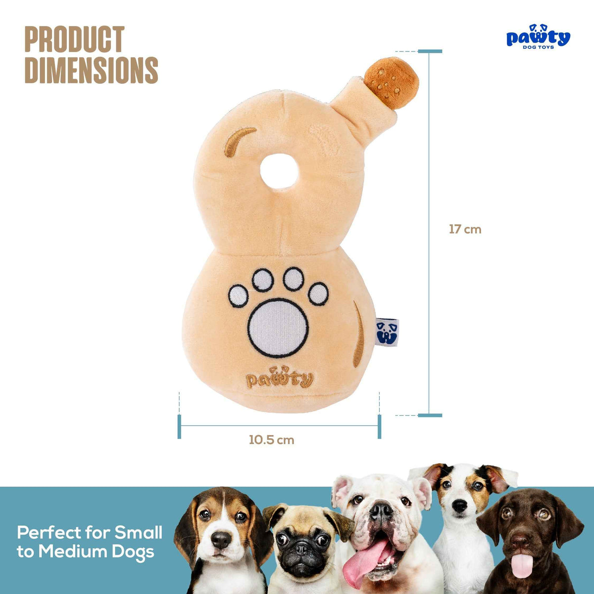 Pawty 888 Tequila Bottle Plush Dog Toy