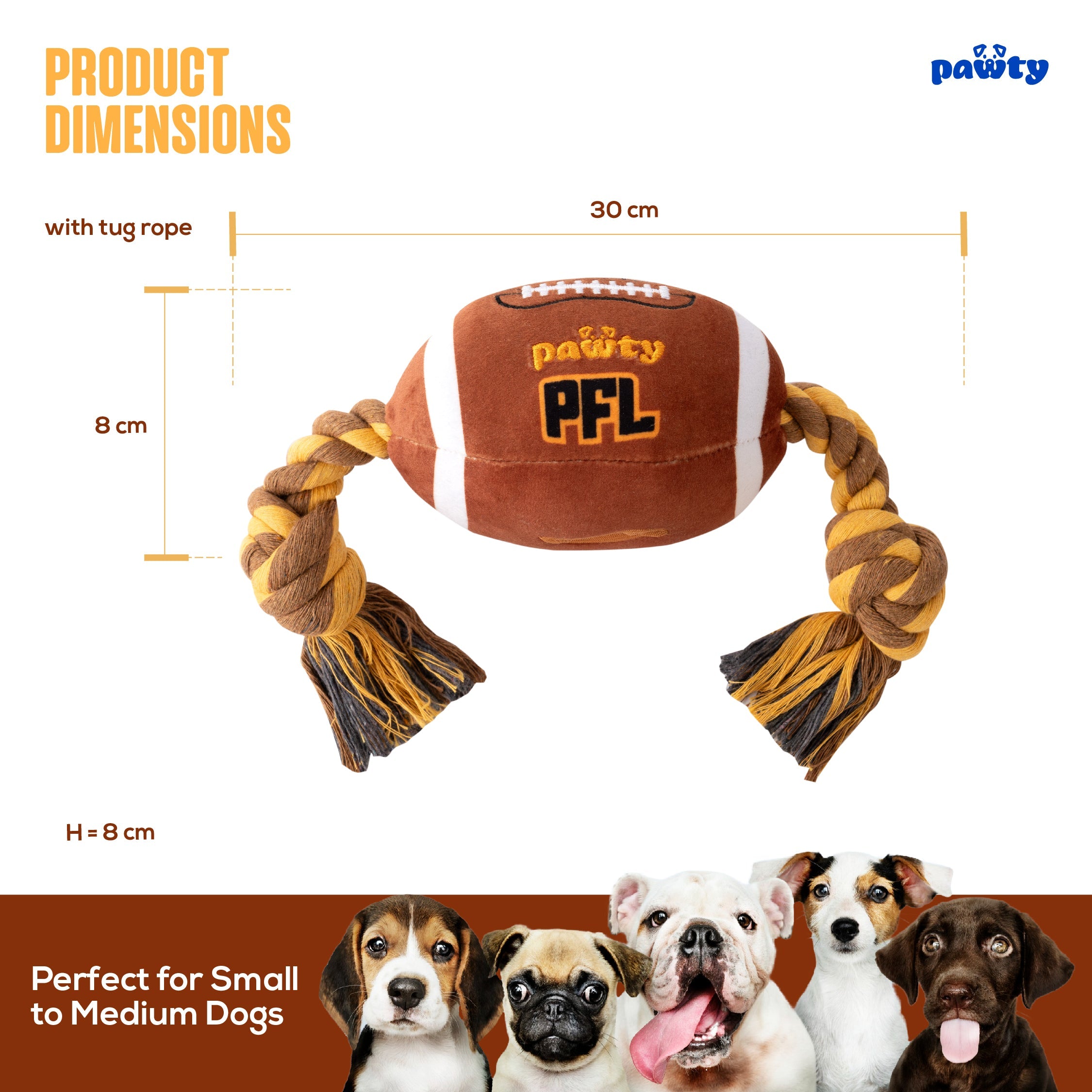 Pet Toy: PAWTY FOOTBALL