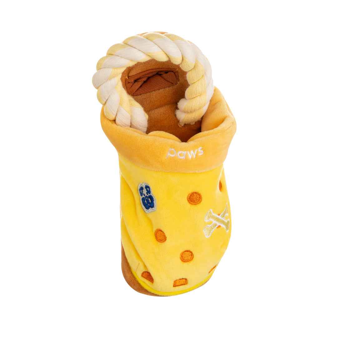 Pawty Sandals Plush Squeaky Dog Toy