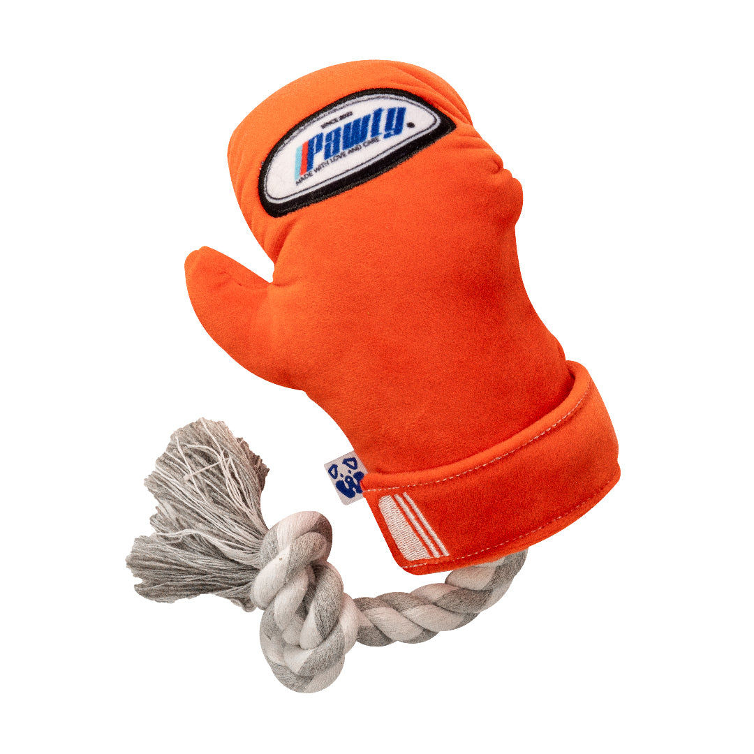 Pawty Boxing Glove Snuffle Tug and Squeaky Dog Toy
