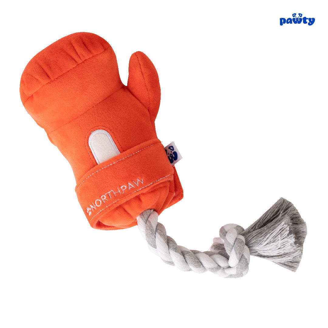 Pawty Boxing Glove Snuffle Tug and Squeaky Dog Toy