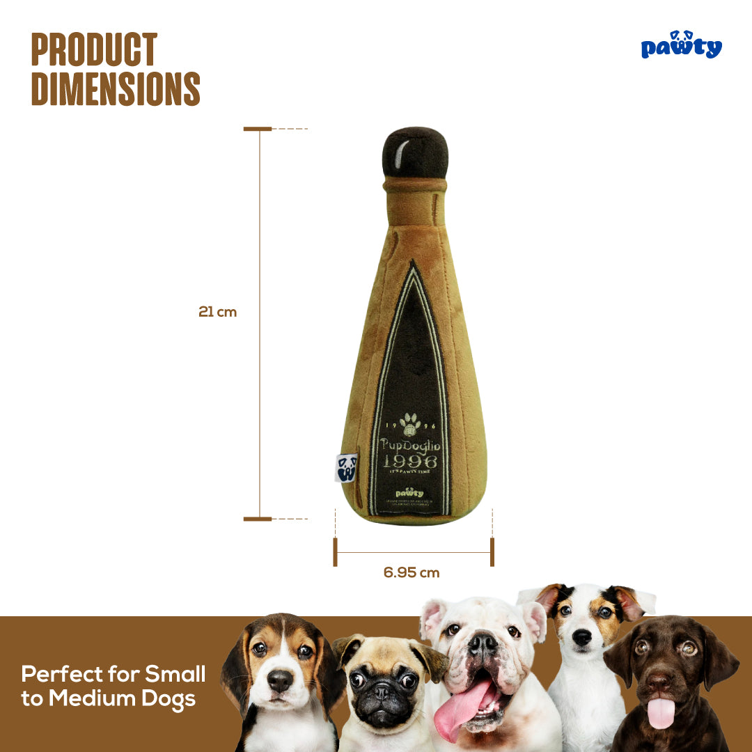 Pawty 1996 Tequila Bottle Squeaky Dog Toy