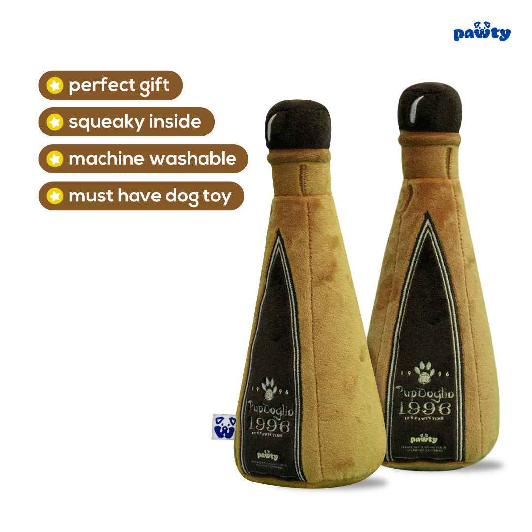 Pawty 1996 Tequila Bottle Squeaky Dog Toy