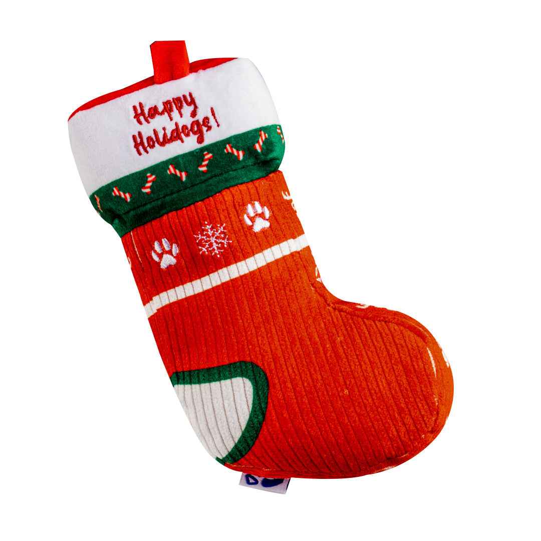 Pawty Christmas Stocking Plush Squeaky Dog Toy