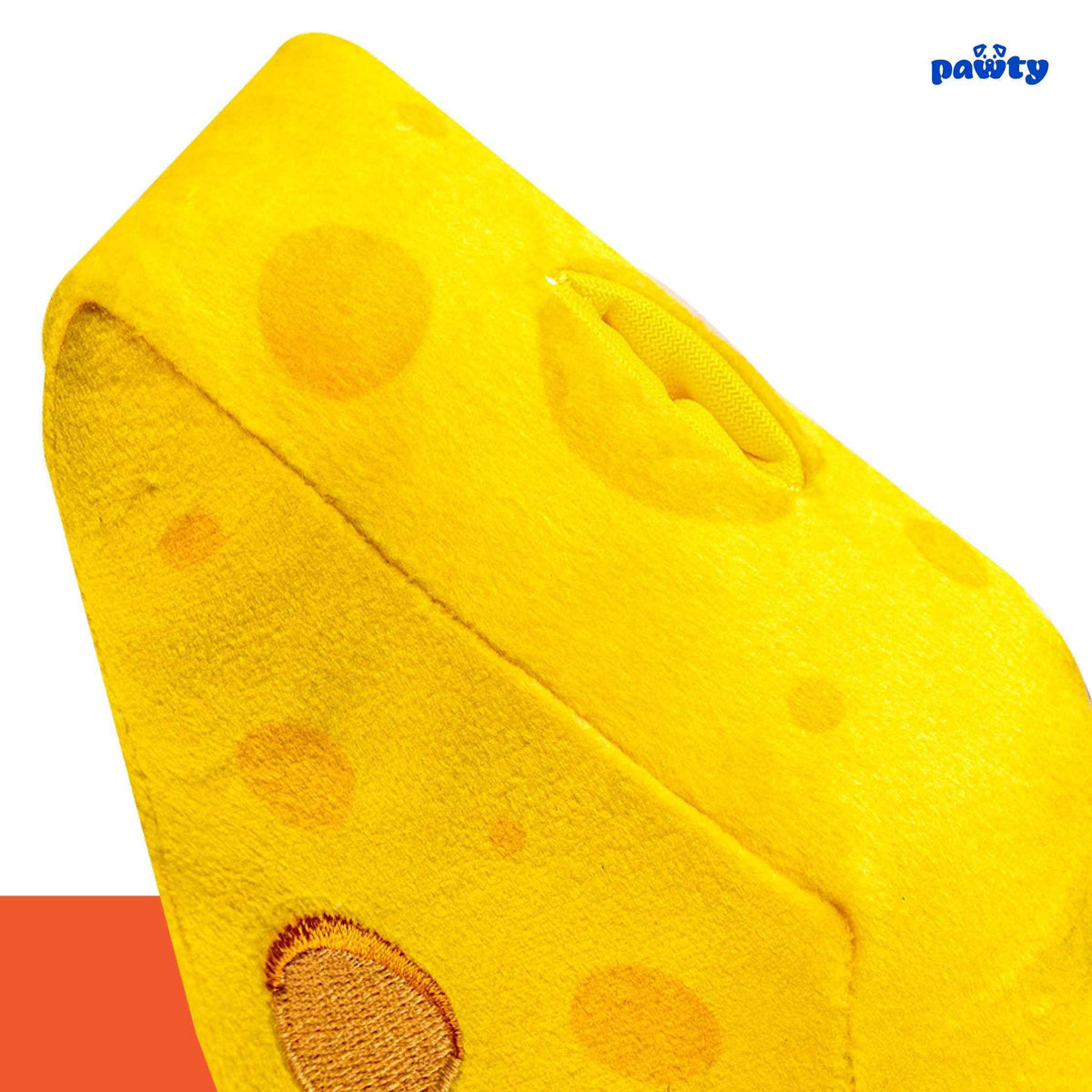 Pawty Cheese Plush Dog Toy