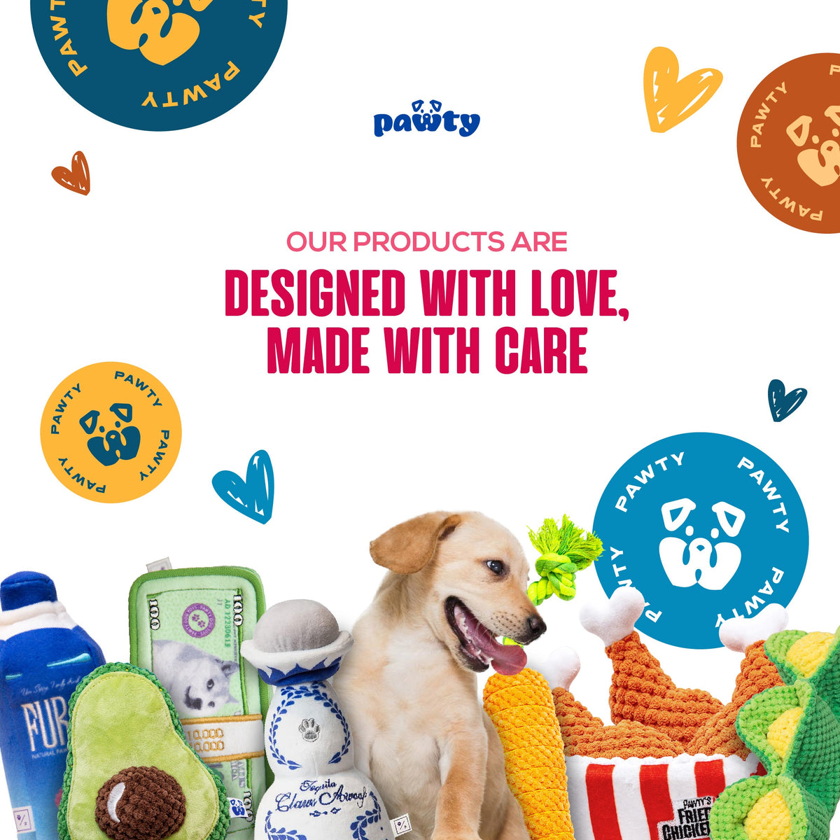 Pawty Pink Birthday Bone Interactive Dog Toy
