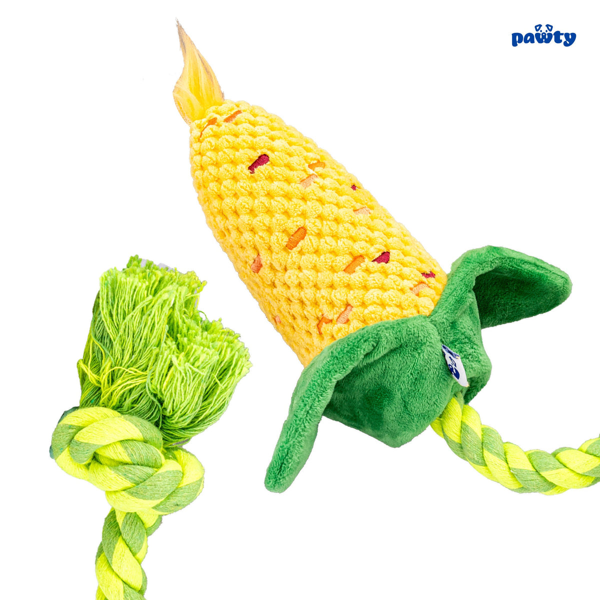 Pawty Corn on the Cob Plush Dog Toy