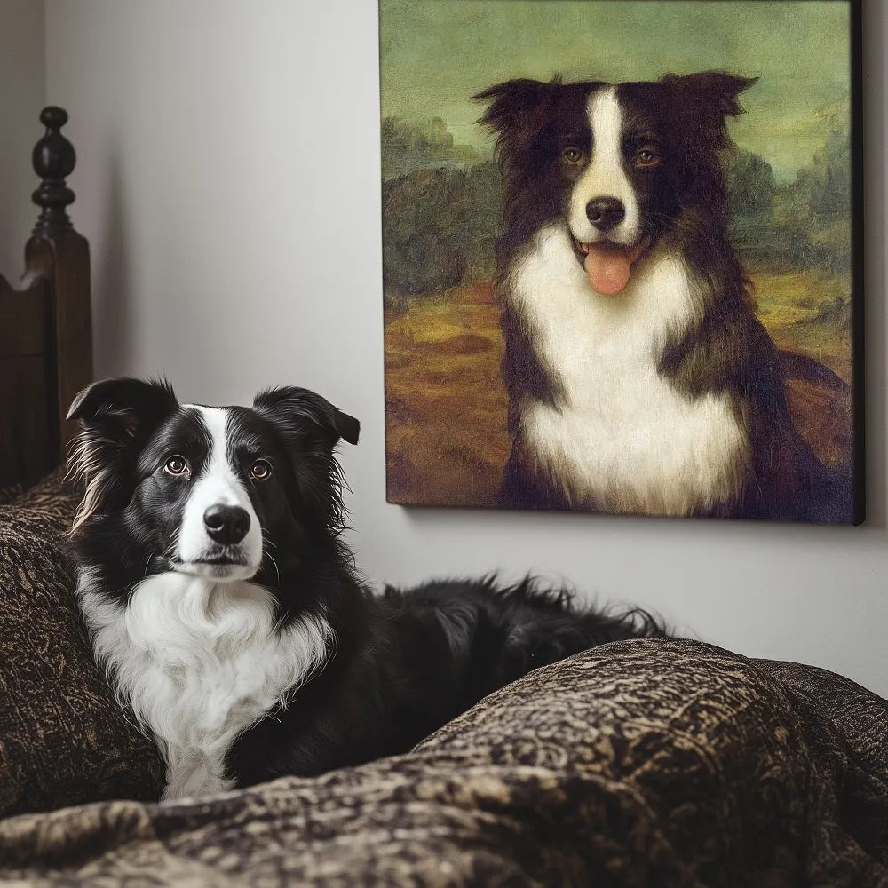 Mona Paws Smile Texture Portrait